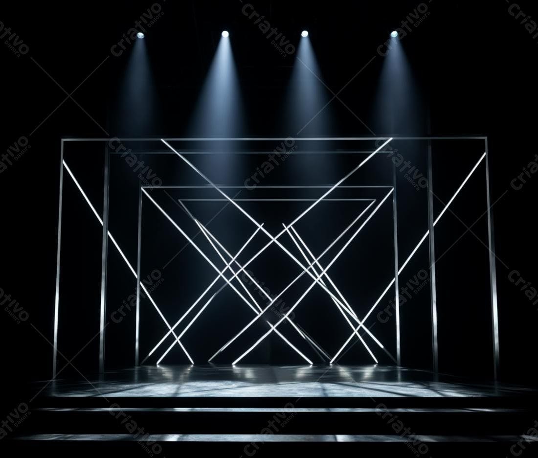 Palco Moderno com Iluminação Cenográfica