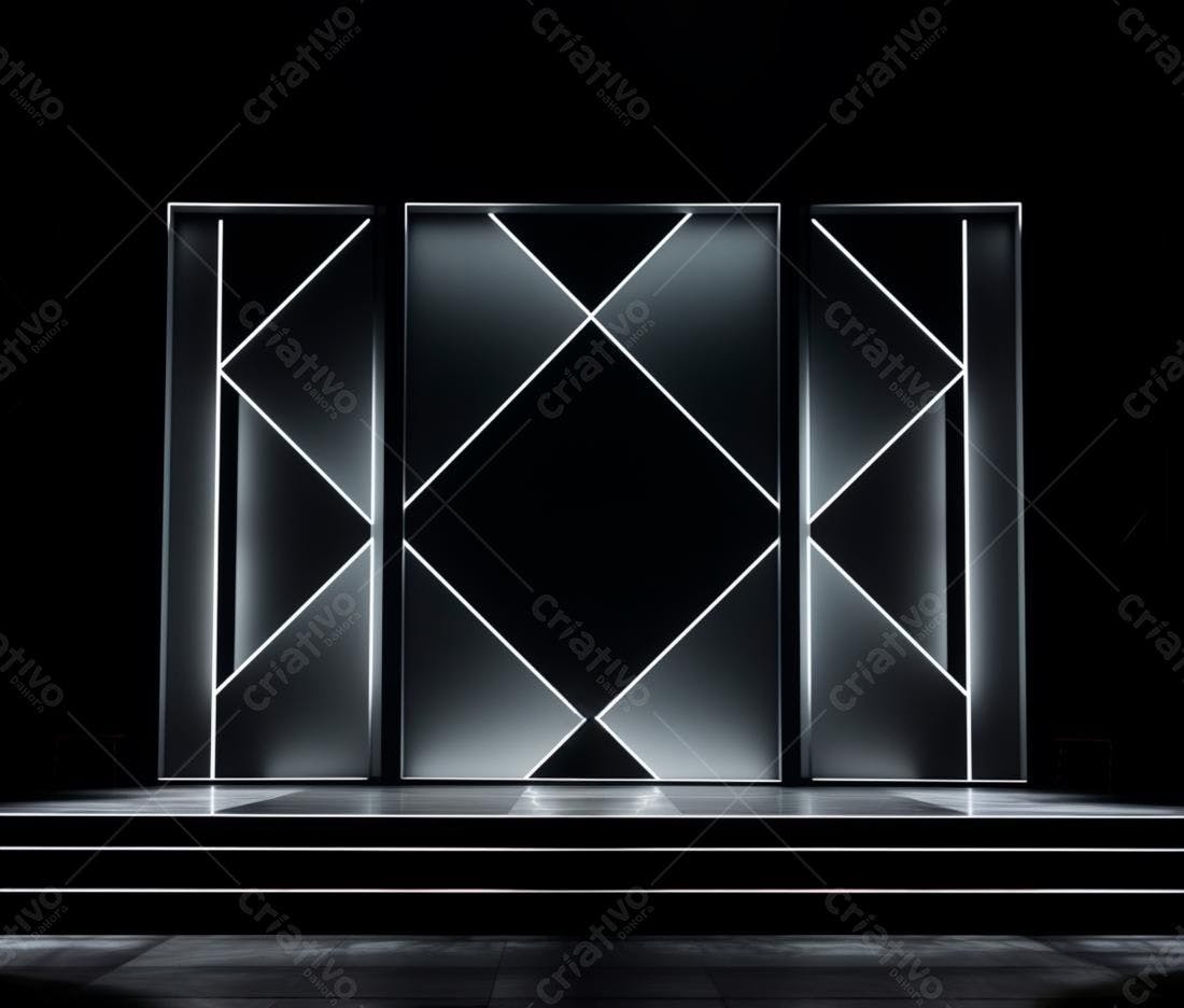 Palco moderno com iluminação de LED