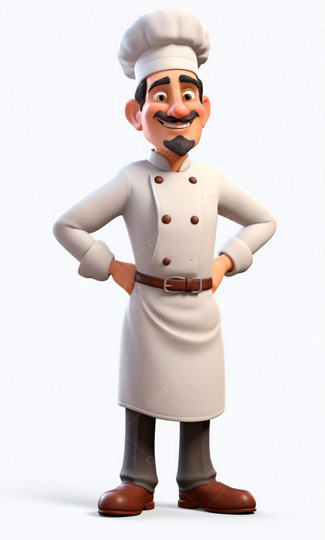 Chef de cozinha animado sorrindo