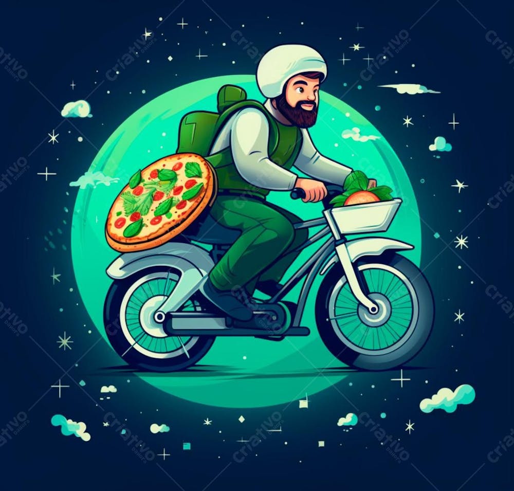 Imagem De Entregador Com Moto Delivery (14)