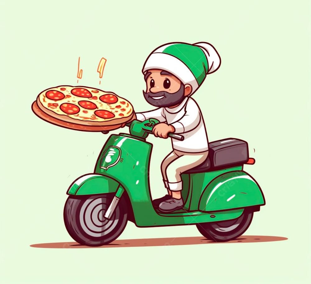 Imagem De Entregador Com Moto Delivery (17)