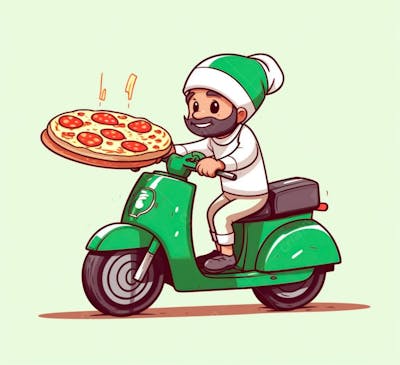 Imagem De Entregador Com Moto Delivery (17)