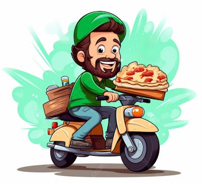 Imagem De Entregador Com Moto Delivery (20)