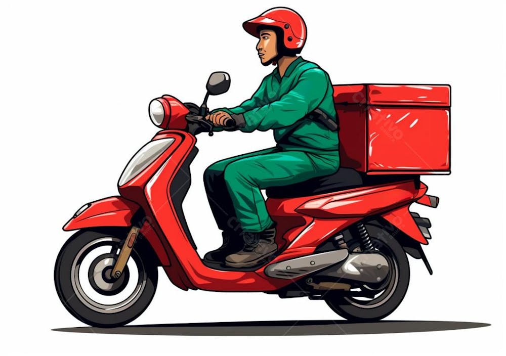 Imagem De Entregador Com Moto Delivery (55)