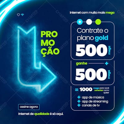 Arte 08   Promoção Contrate O Plano Gold