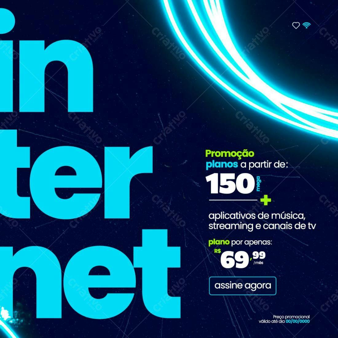 Flyer Promoção Internet PSD Editável