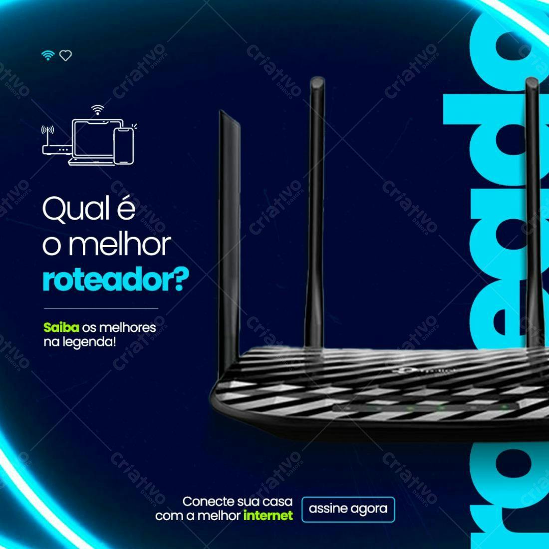 Postagem Instagram Roteador PSD Editável