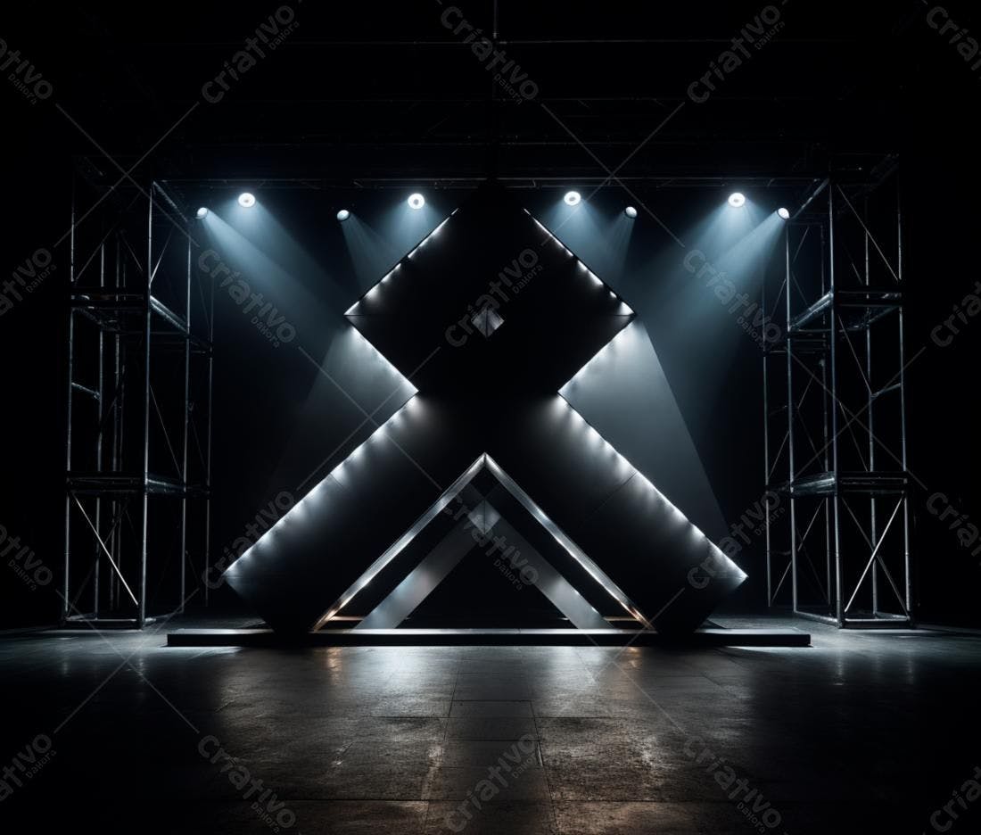 Palco Moderno com Iluminação Cênica