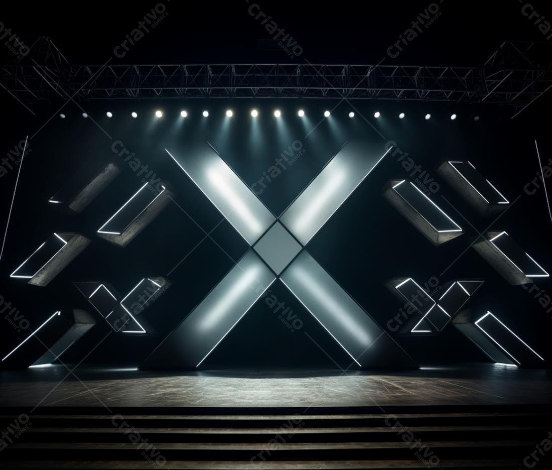 Palco Moderno com Iluminação de LED