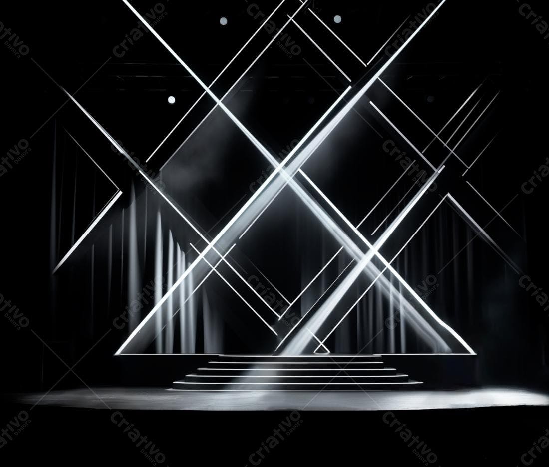 Palco iluminado moderno minimalista