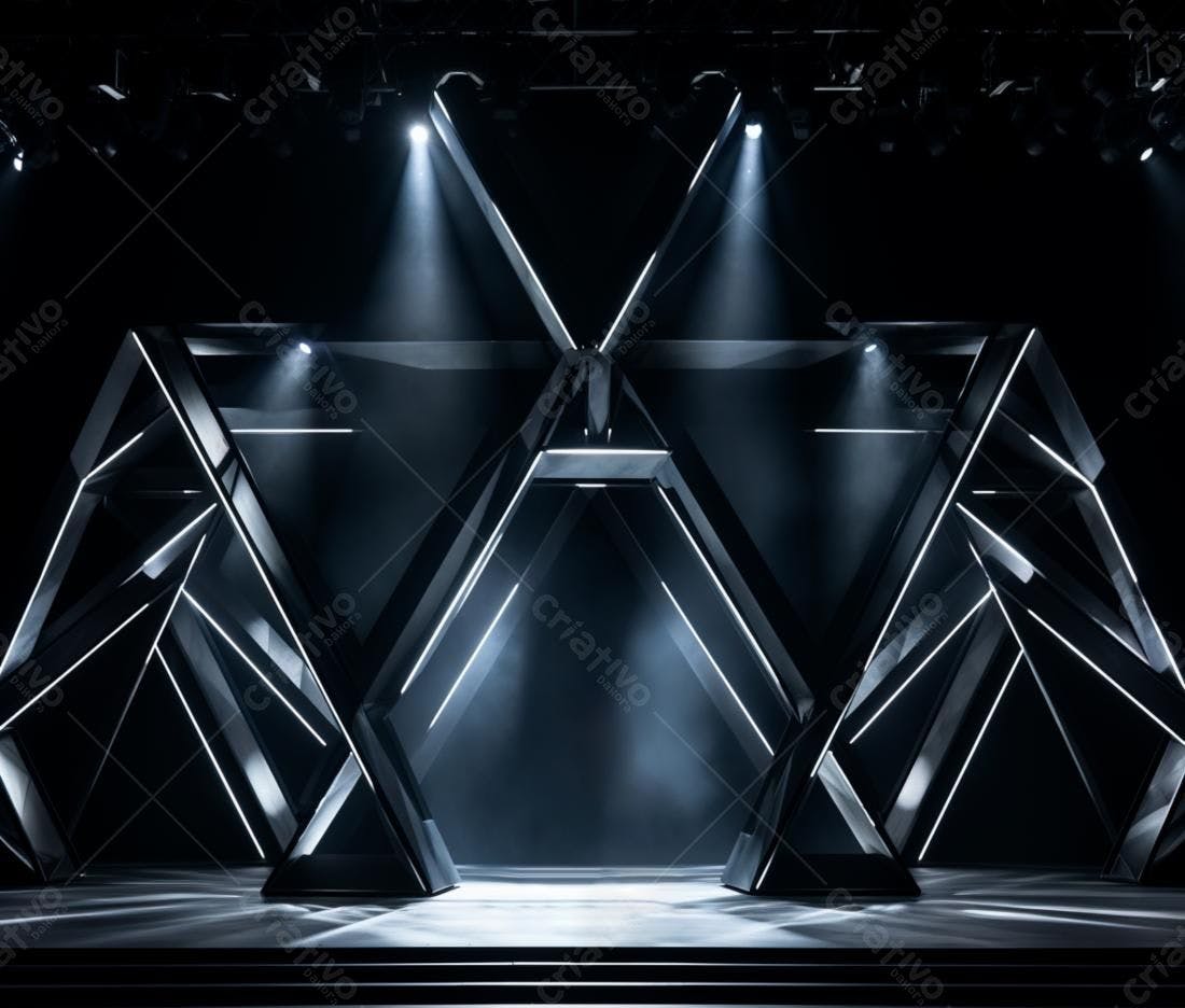 Palco Moderno com Iluminação Cenográfica