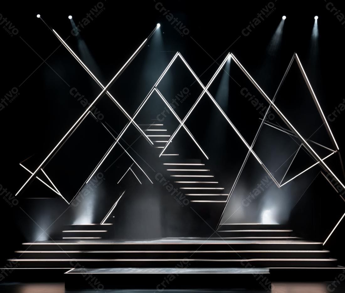 Palco moderno com iluminação de LED
