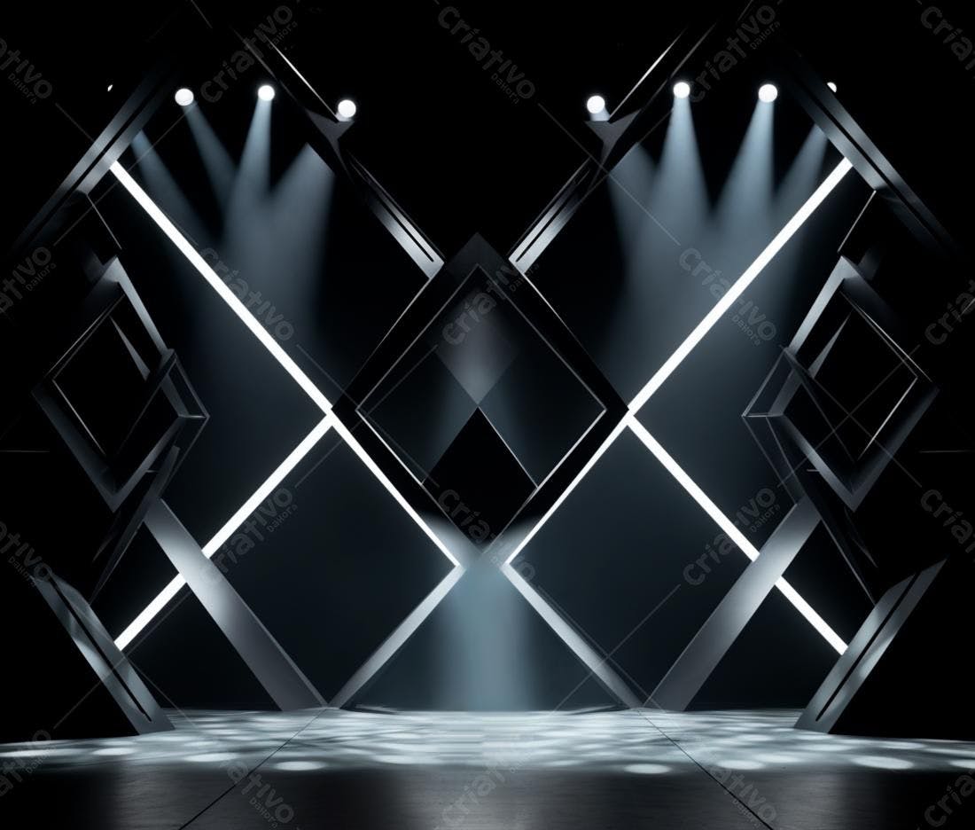 Palco Moderno com Iluminação Dramática