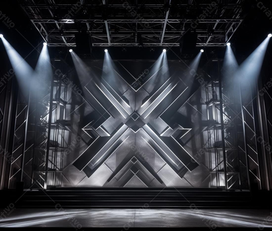 Palco Moderno com Iluminação Cênica