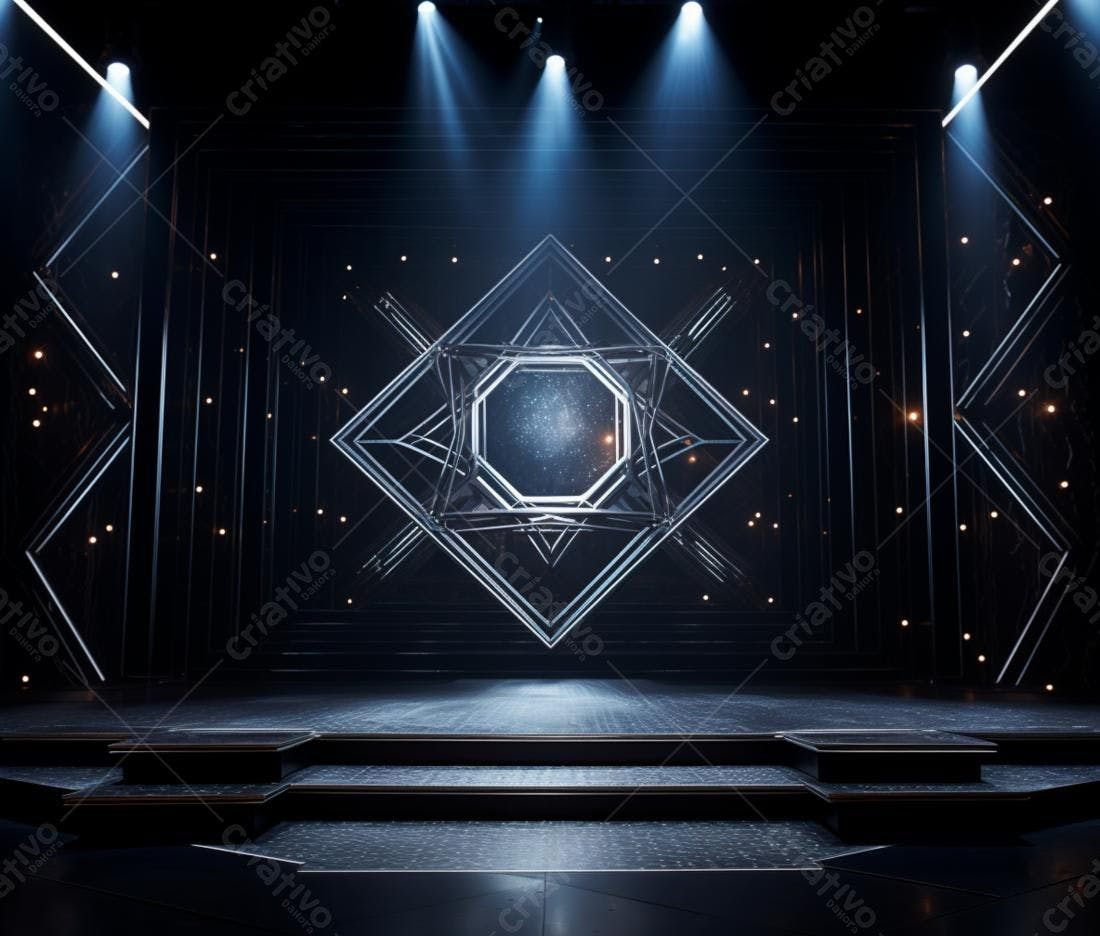 Palco Moderno com Iluminação Cênica
