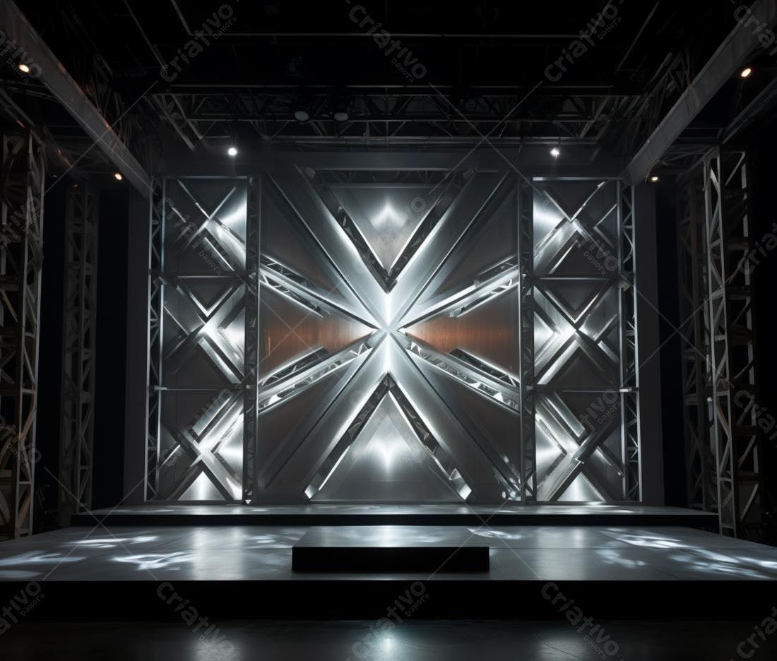 Palco metálico moderno para eventos