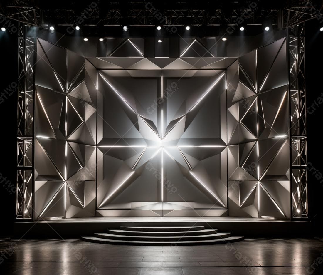 Palco Moderno com Iluminação Cenográfica