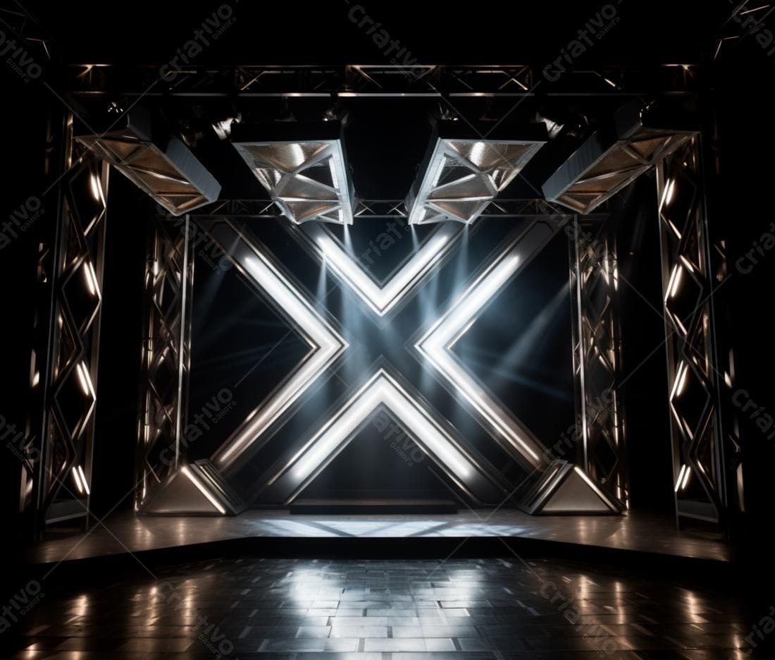 Palco Moderno com Iluminação de LED