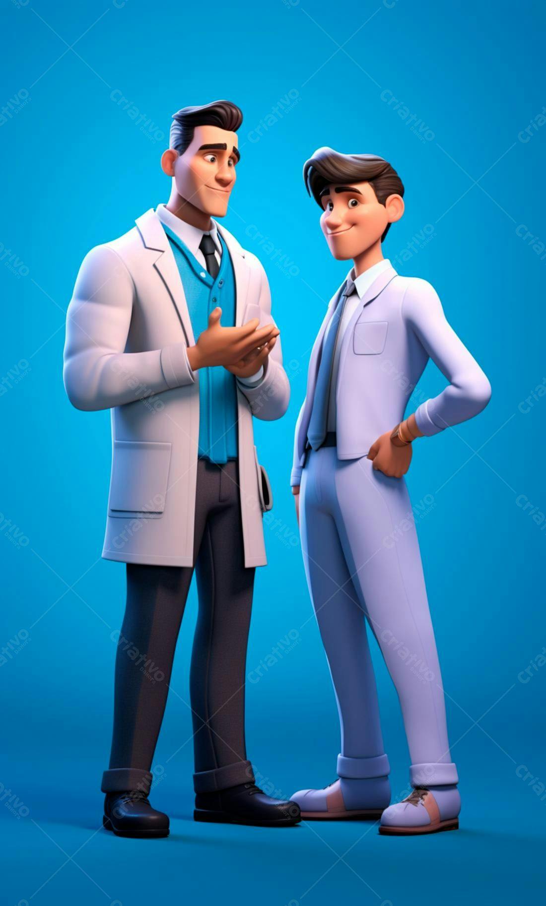 Médicos Desenho Animado Consultório