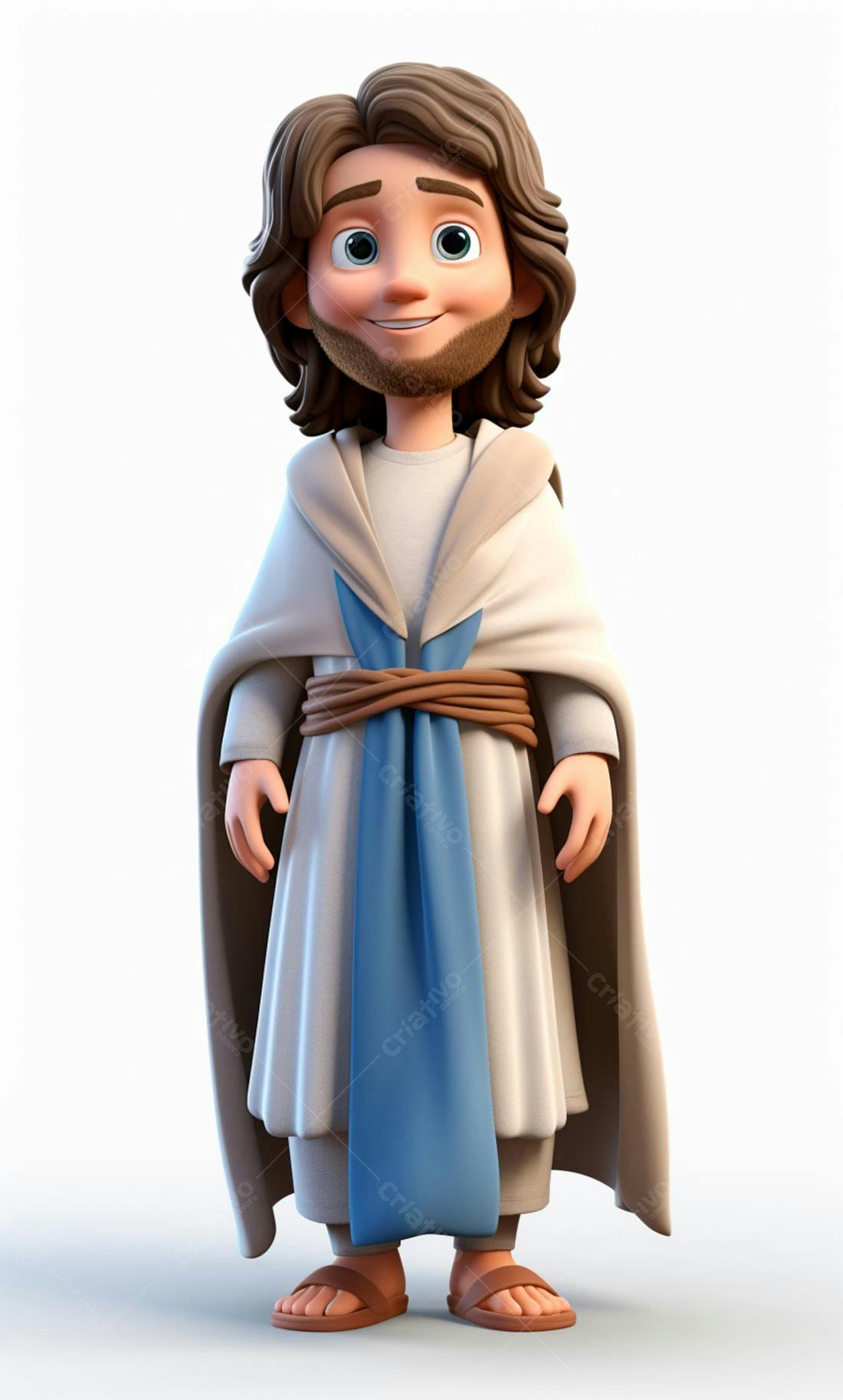 Jesus Cristo desenho animado infantil