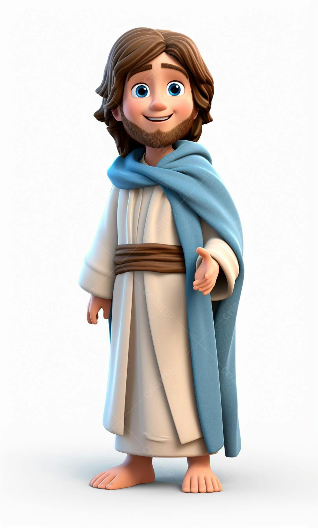 Jesus Cartoon estendendo a mão