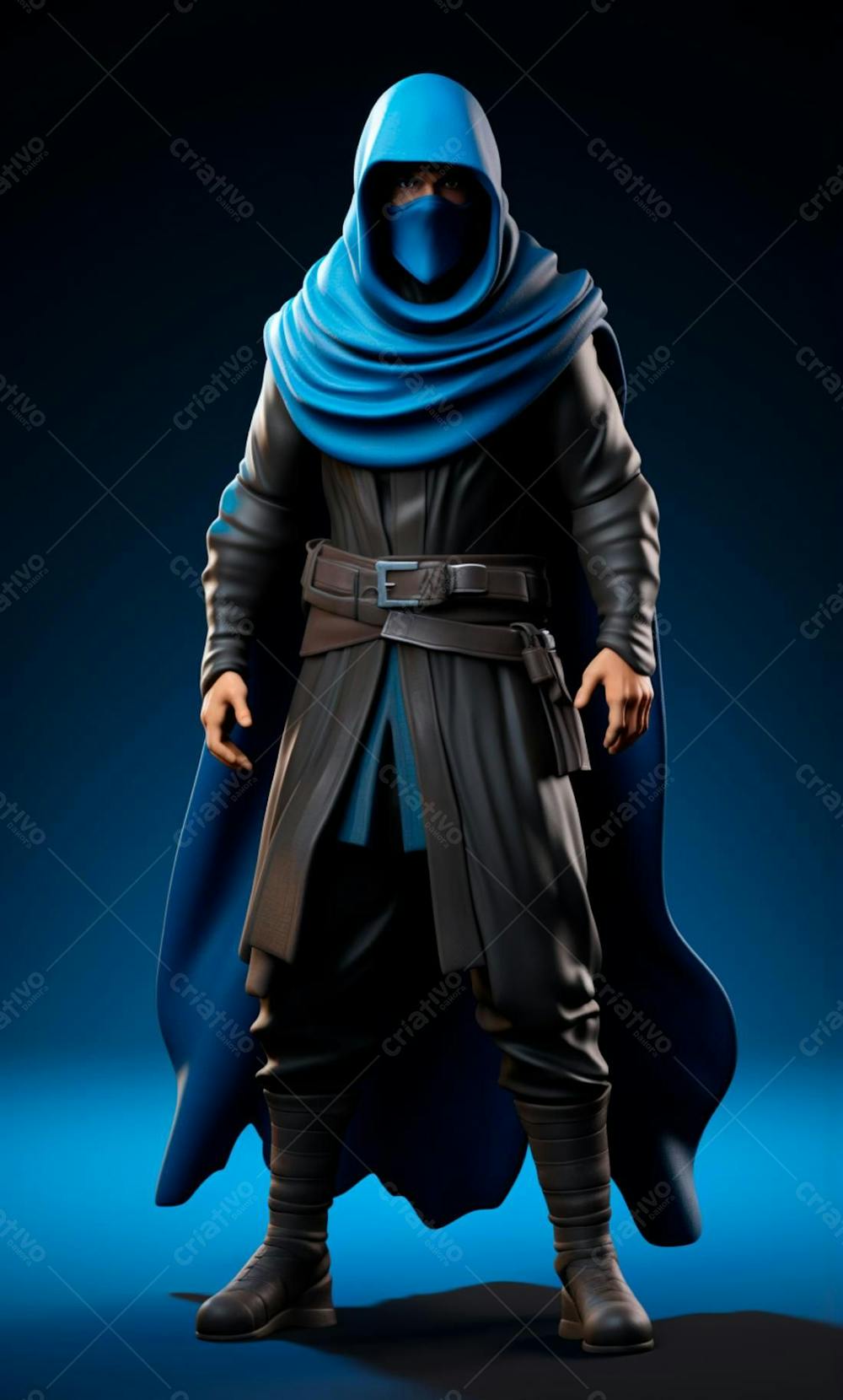 Ninja 3D Cartoon Character (16)