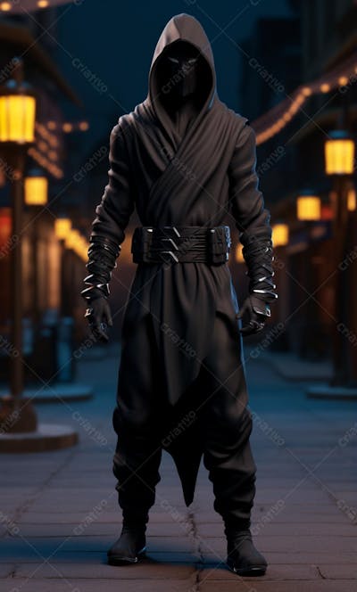 Ninja 3D Cartoon Character (19)