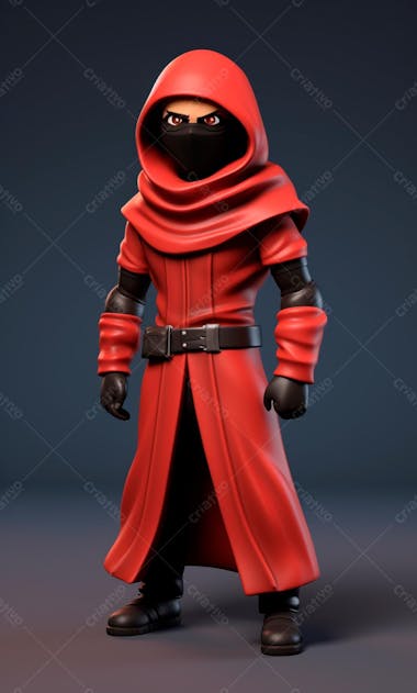 Ninja 3d cartoon character