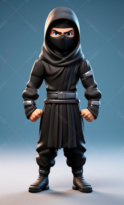 Ninja 3D Cartoon Character (37)