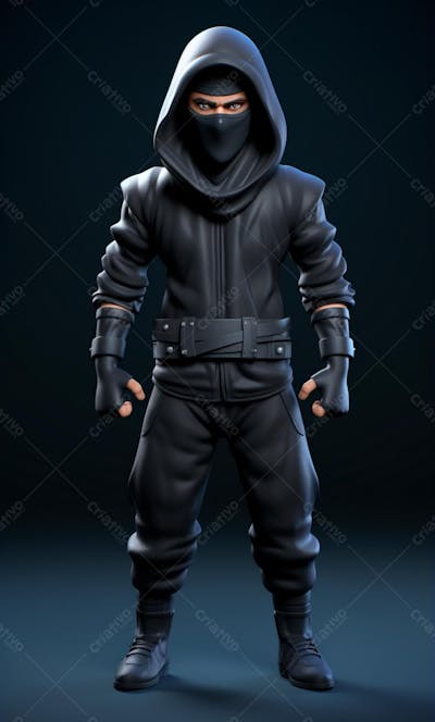 Ninja 3D Cartoon Character (38)