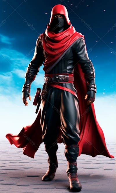 Ninja 3D Cartoon Character (42)