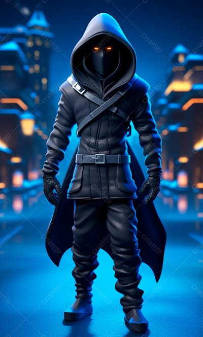 Ninja 3D Cartoon Character (44)