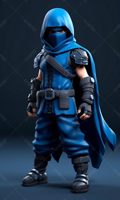 Ninja 3D Cartoon Character (49)