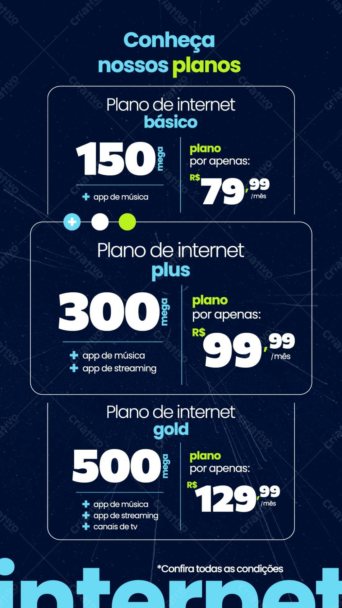 Flyer Planos de Internet PSD Editável