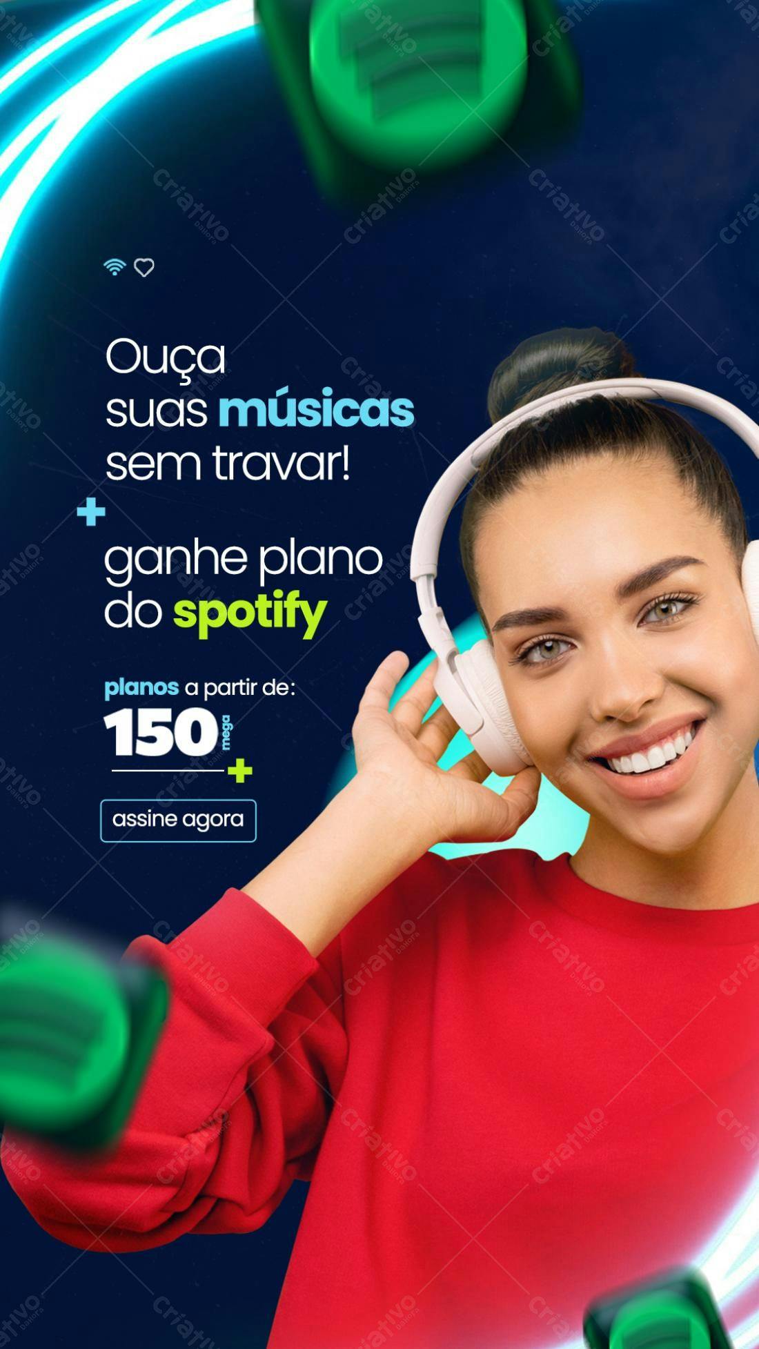 Story para Spotify PSD Editável