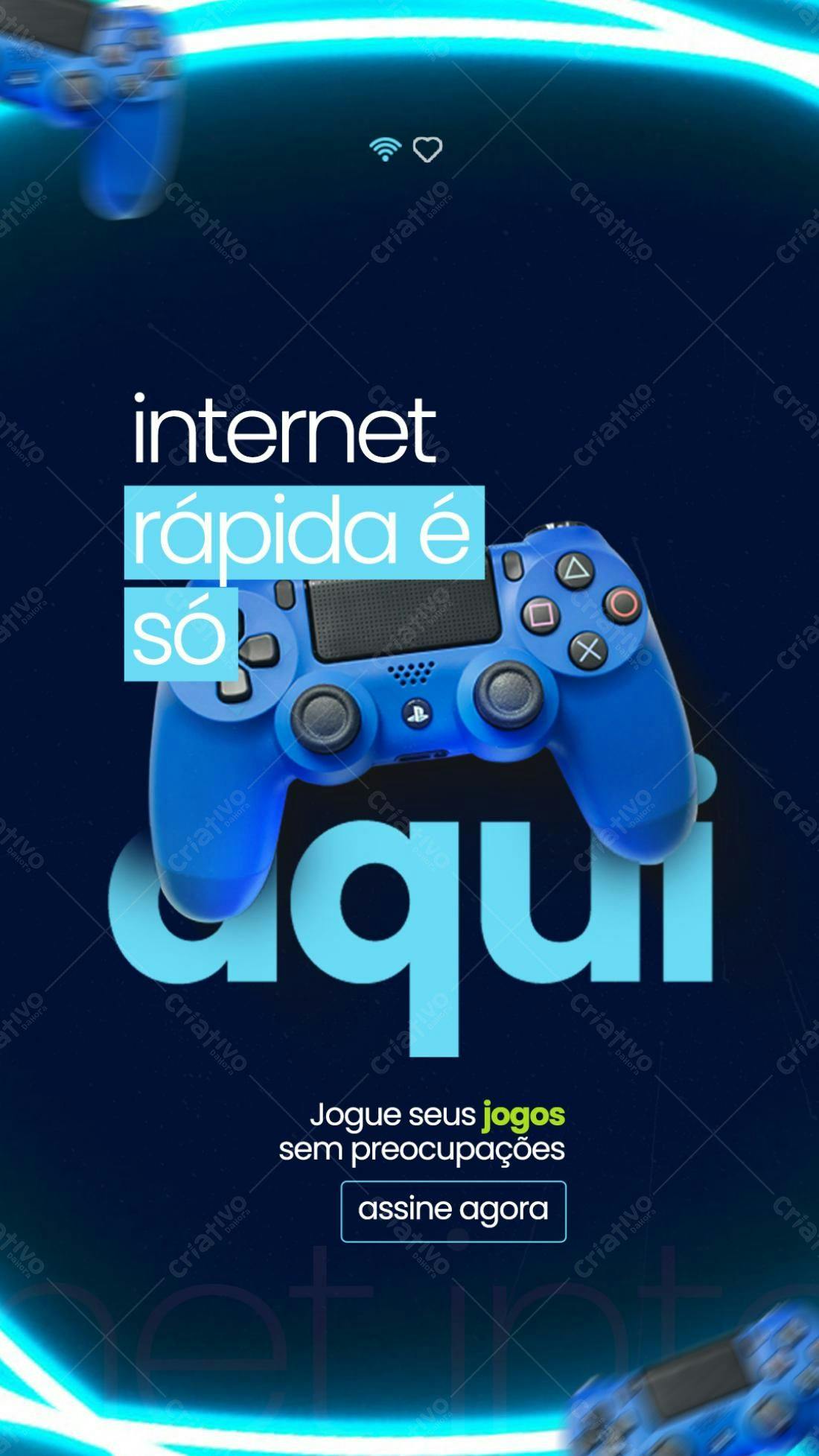 Story para Internet Rápida PSD Editável