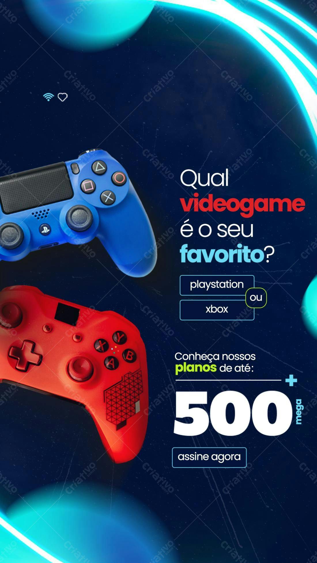 Flyer Promoção Gamer Playstation XBOX PSD Editável