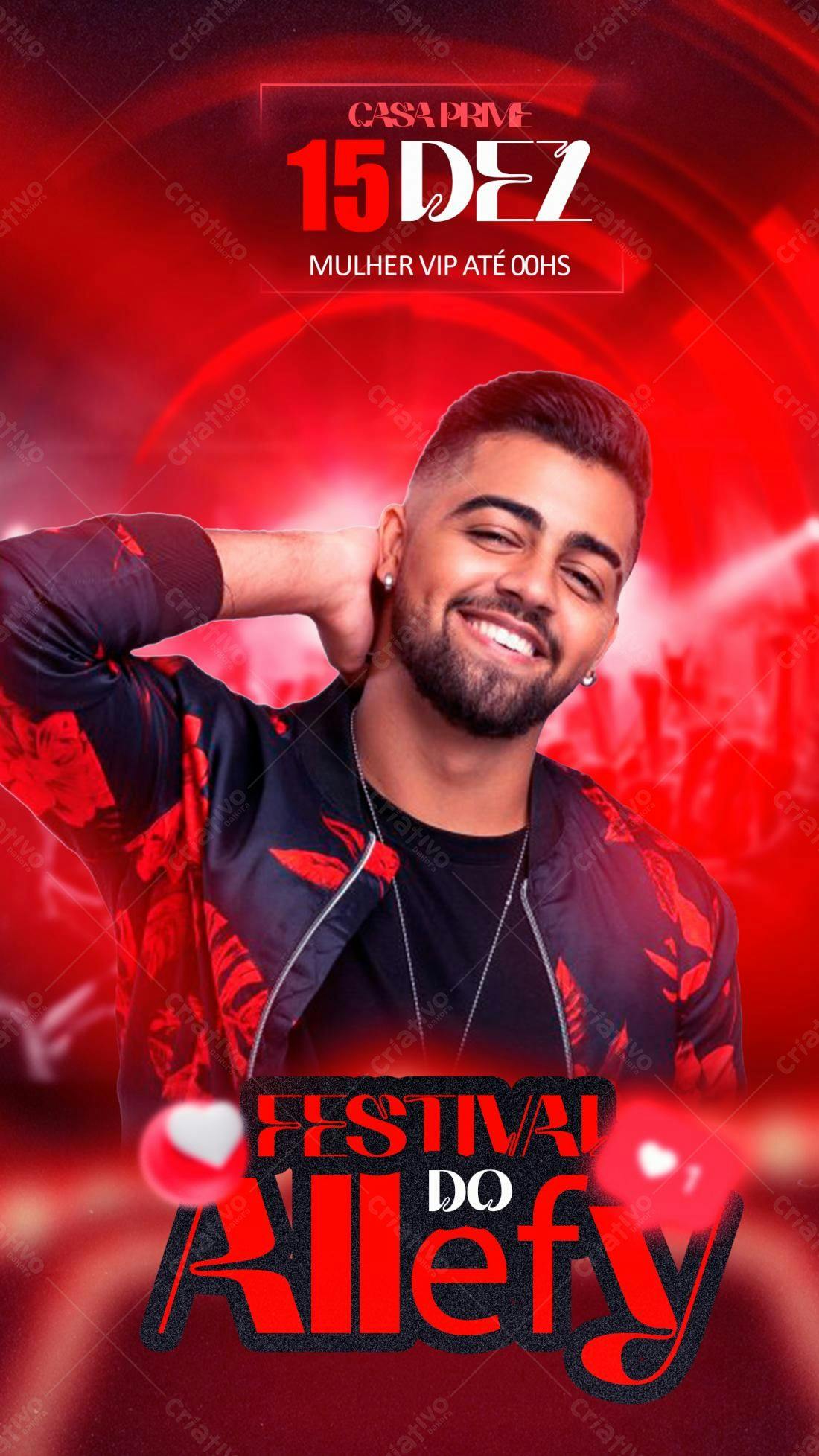 Flyer Festa Alefy PSD Editável