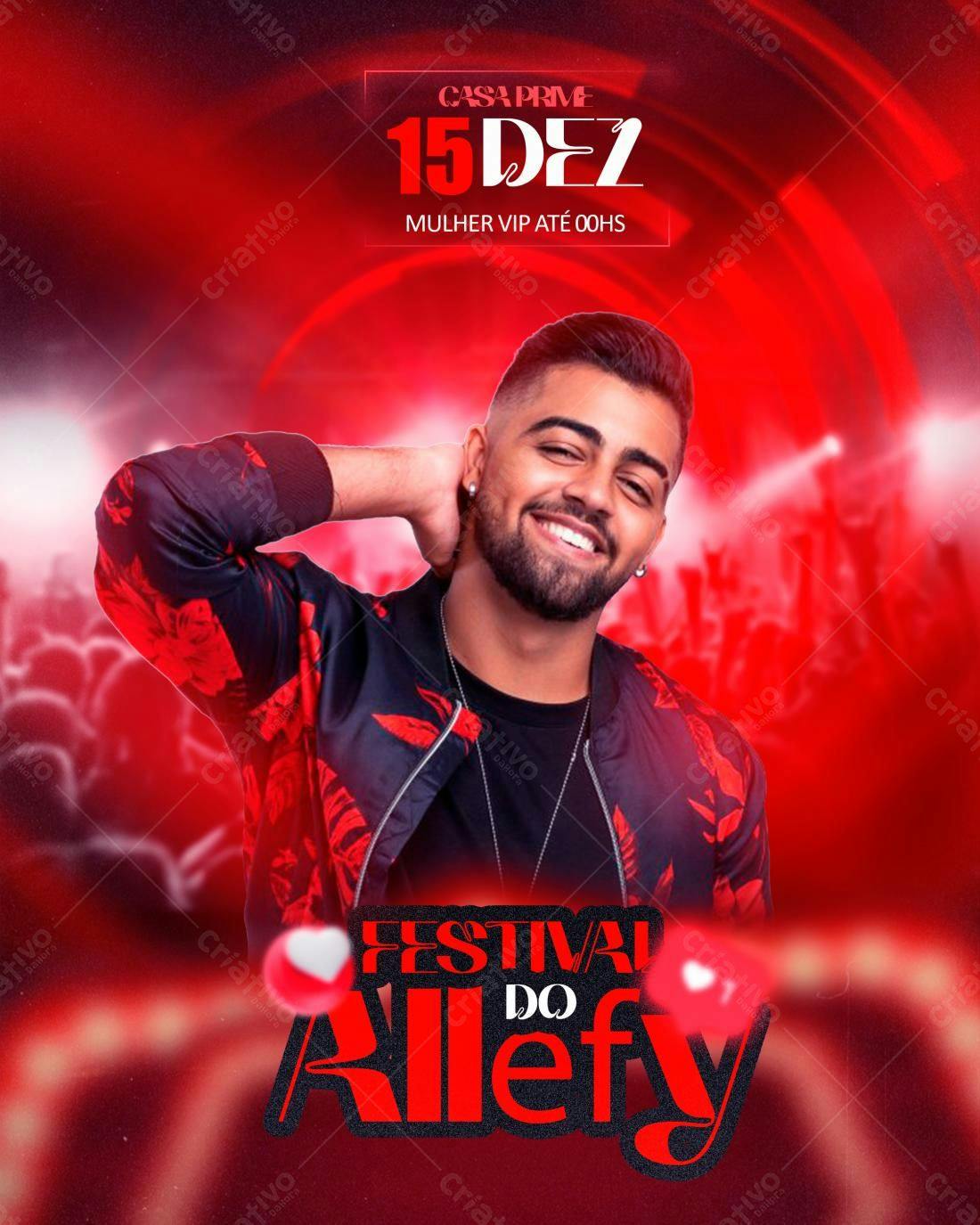 Flyer para Festival do Allefy PSD Editável