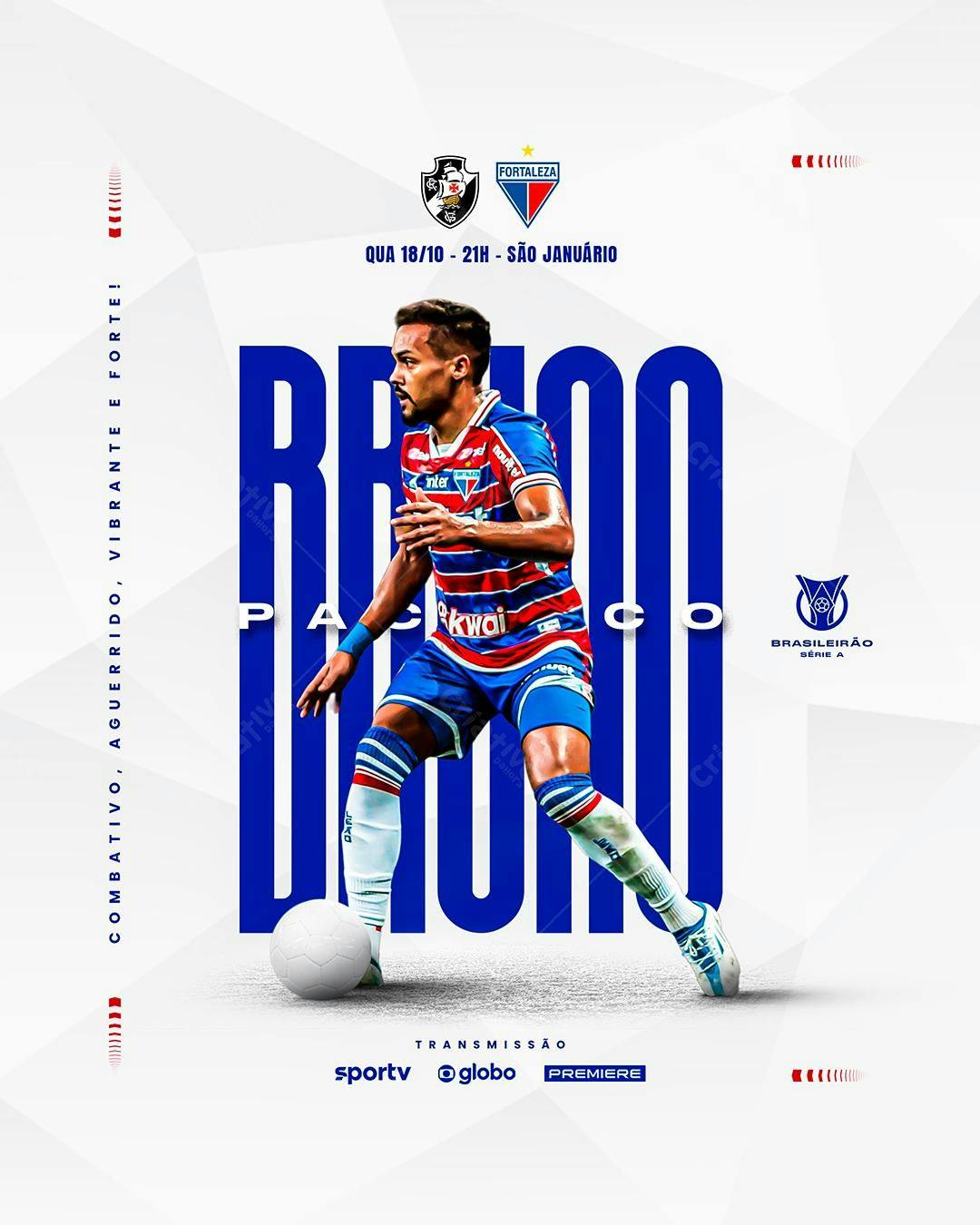 Flyer Futebol Brasileiro PSD Editável
