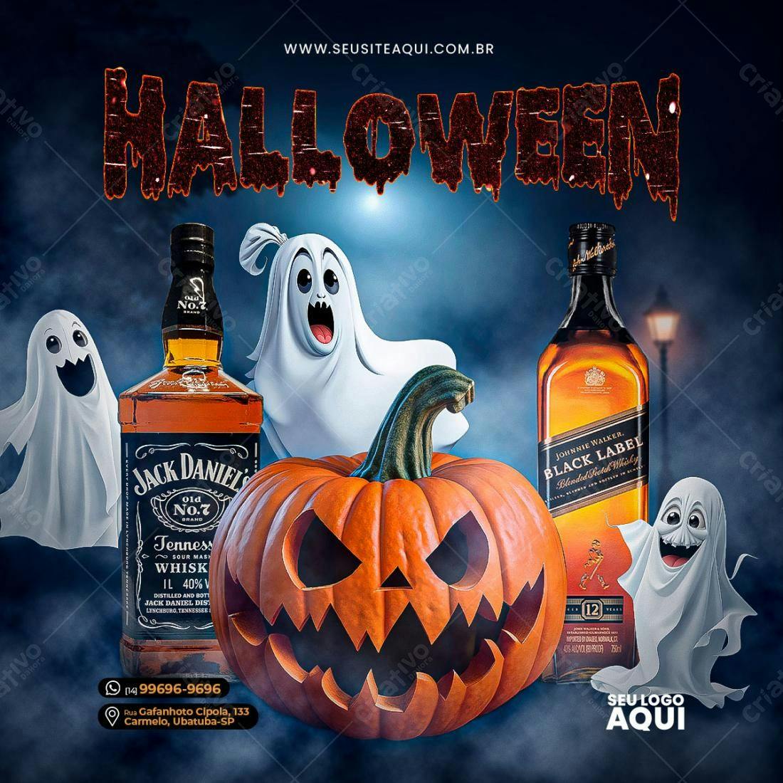 Flyer para Festa de Halloween PSD Editável