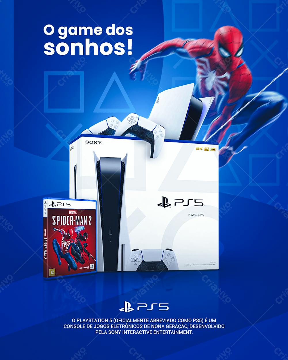 Flyer Ps 5 O Game Dos Sonhos Feed