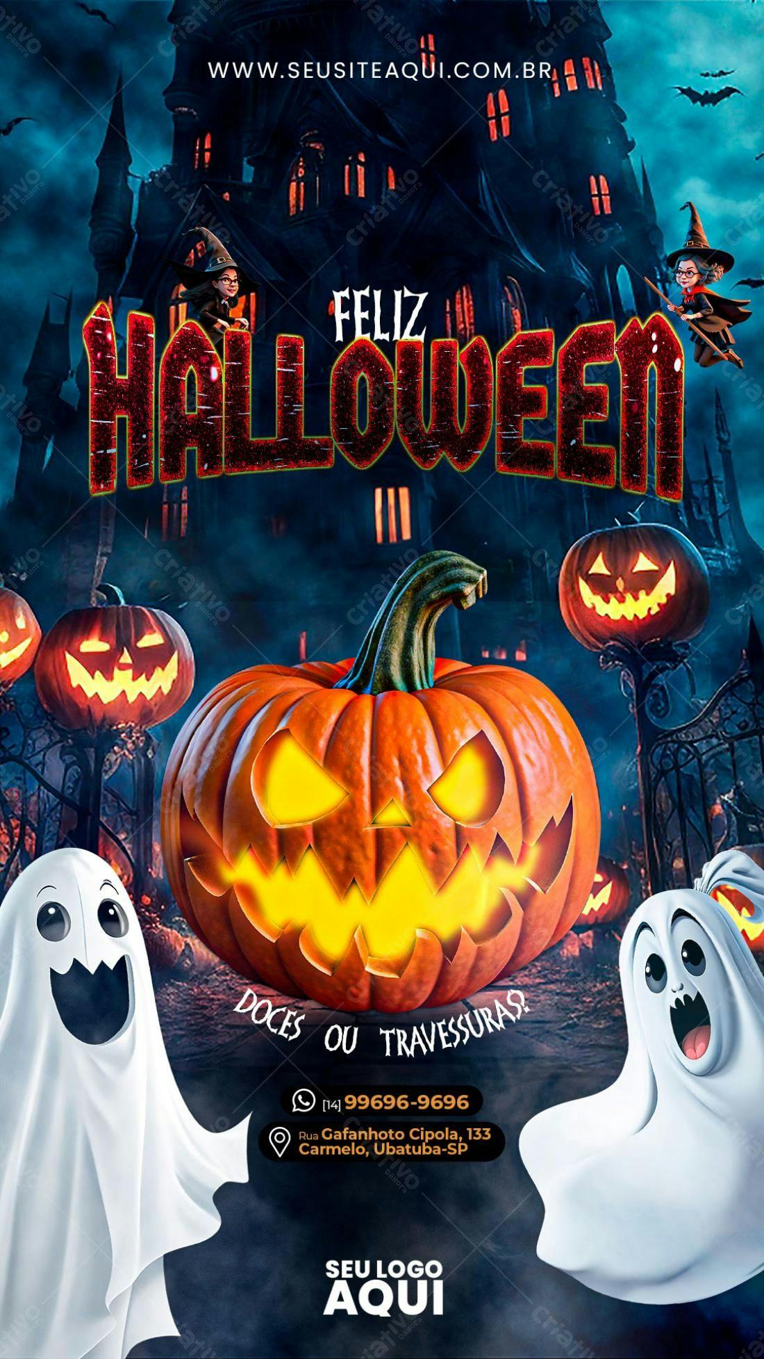 Flyer Halloween PSD Editável
