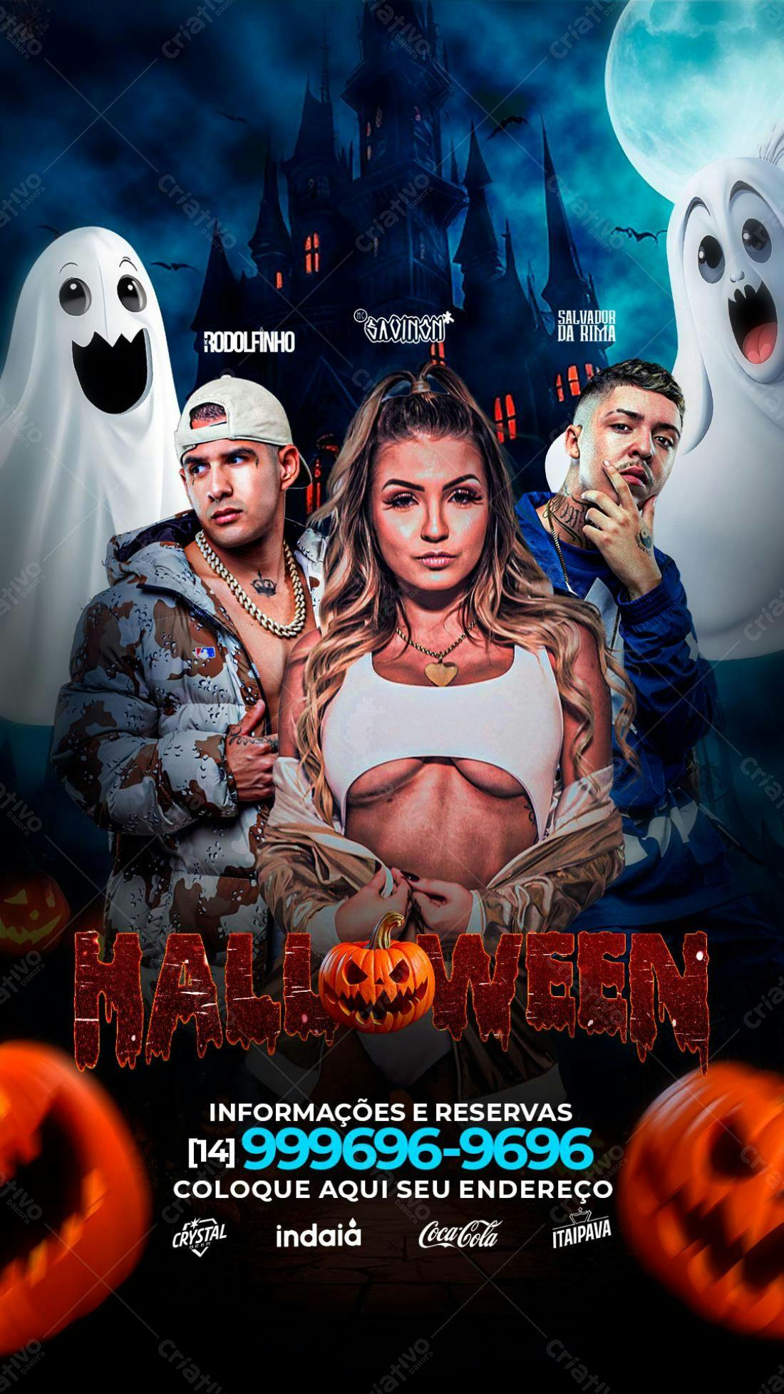 Flyer Festa Halloween PSD Editável