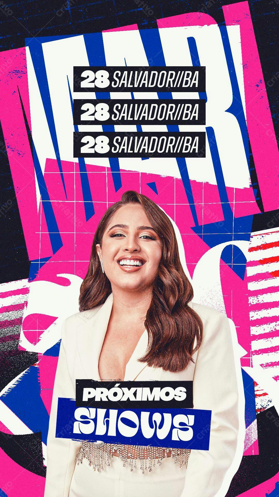 Flyer Shows em Salvador PSD Editável
