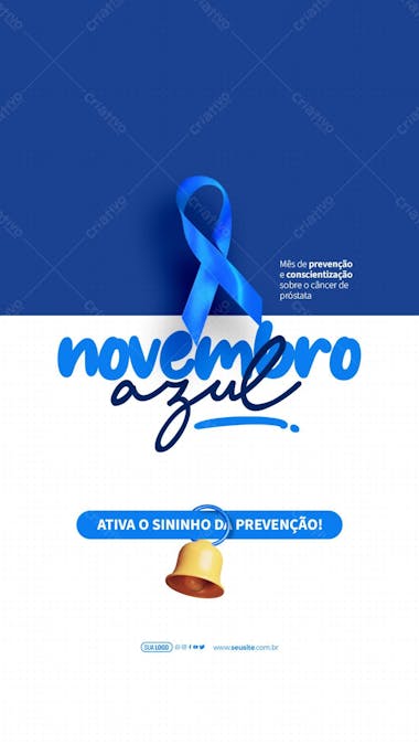 Story novembro azul ative o sininho da prevencao