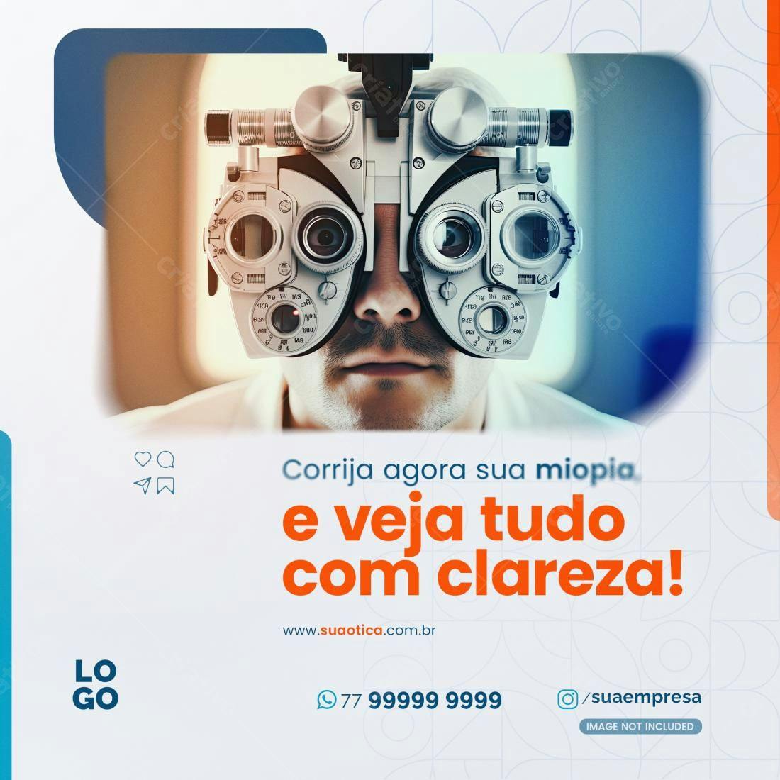 Post para Oftalmologista PSD Editável