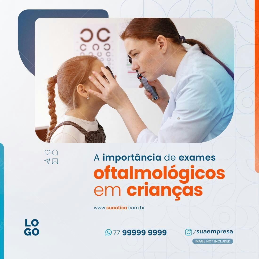 Post para Oftalmologista PSD Editável