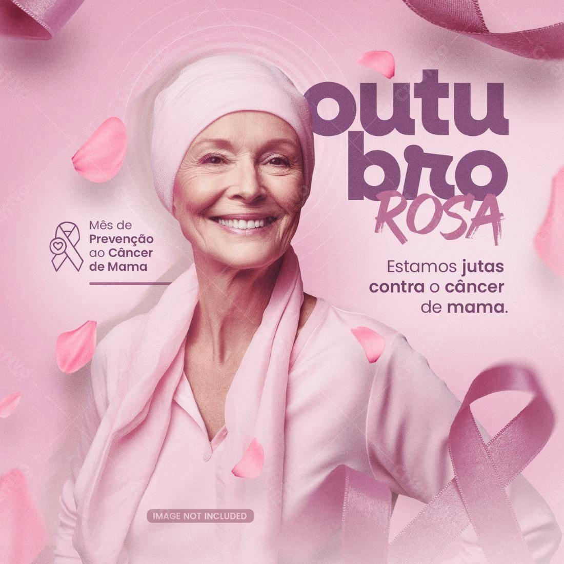 Postagem Outubro Rosa PSD Editável