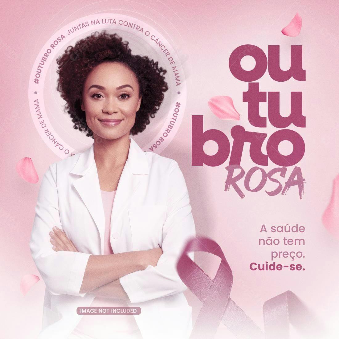 Post para Outubro Rosa PSD Editável